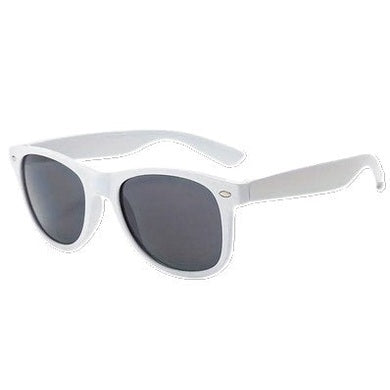 White Party Glasses with Black Lenses