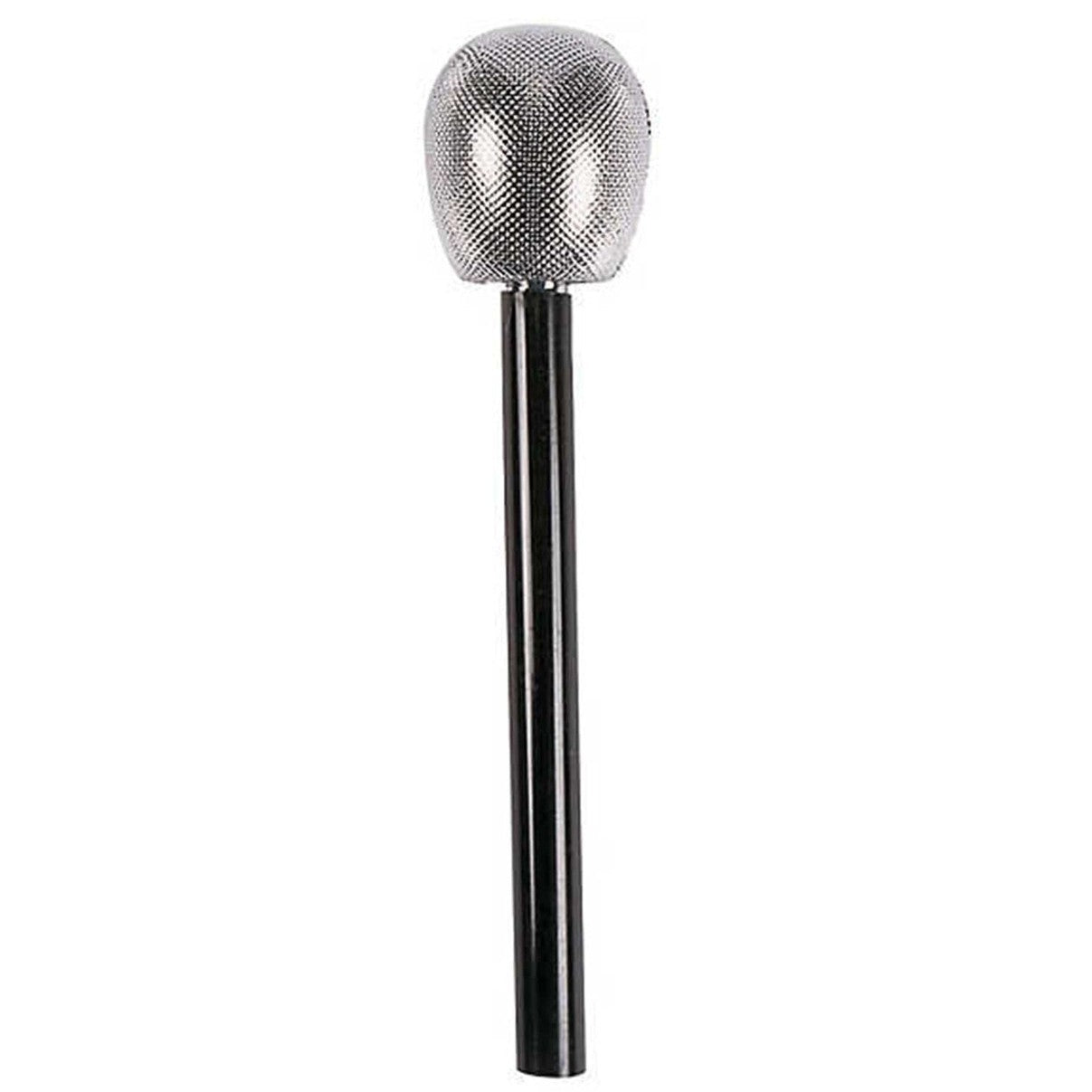 Silver Metallic Microphone 27cm