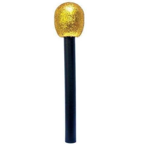 Gold Metallic Microphone 27cm