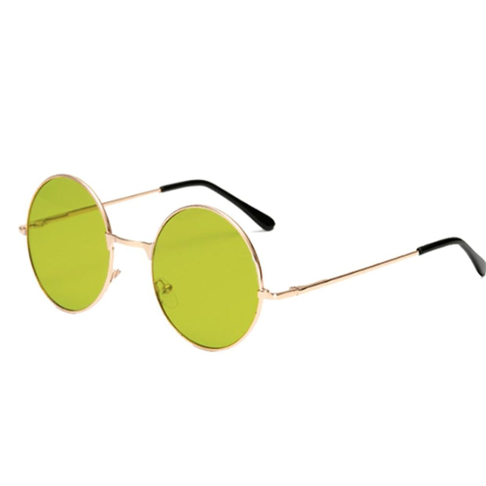 Yellow Hippie Glass Lens Sunglasses