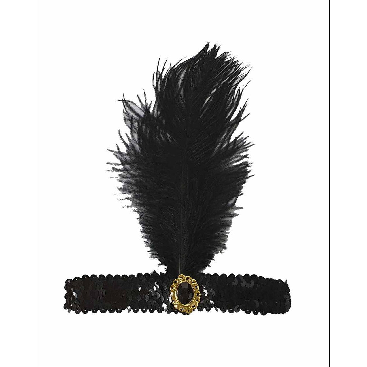 Black Flapper Headband