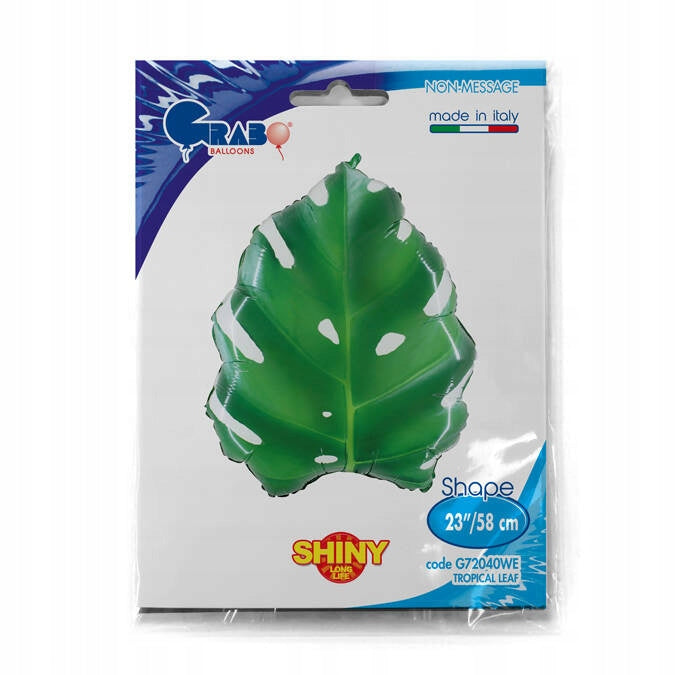 Leaf tropical 58cm, Foil balloon