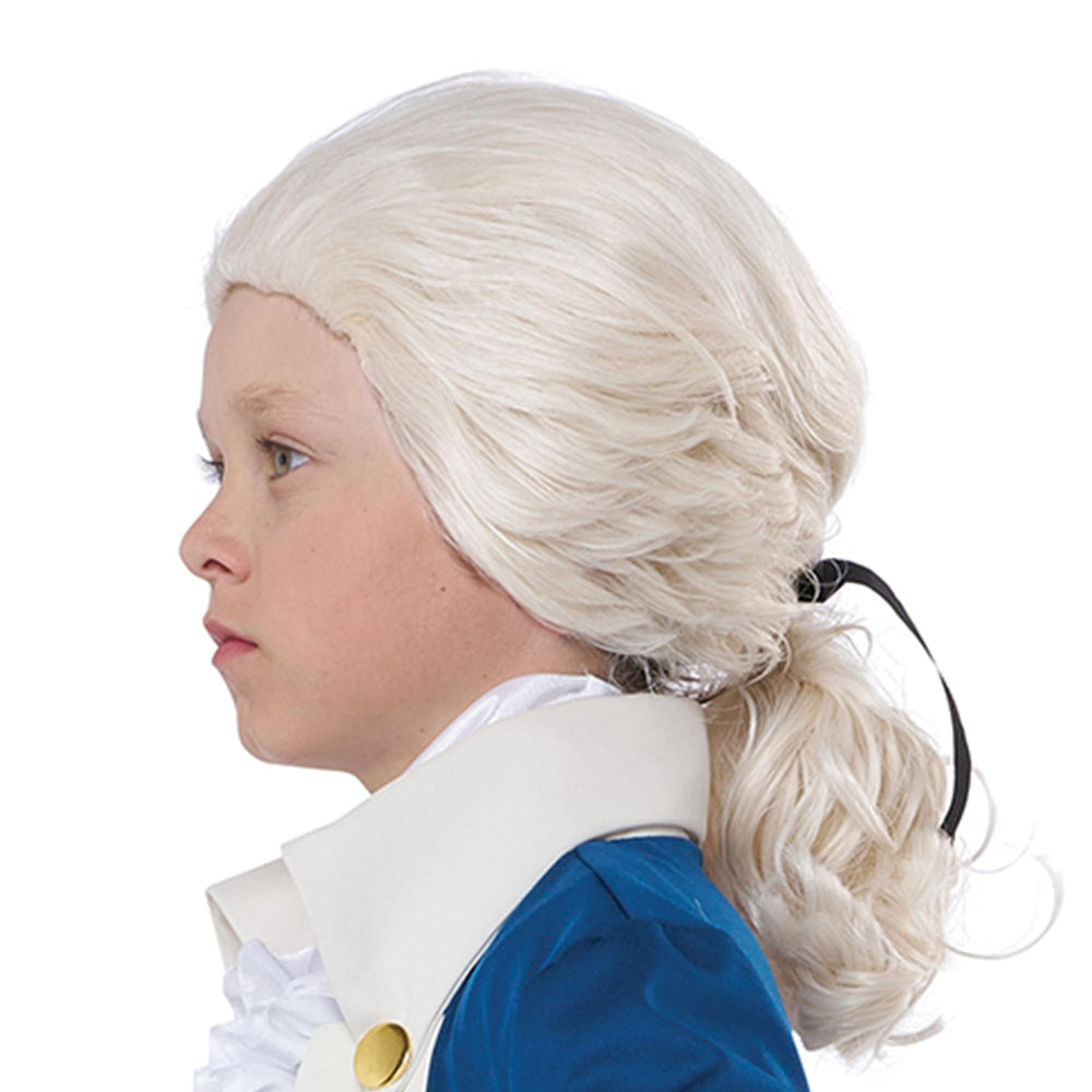 Colonial Alexander Hamilton Child Costume Wig