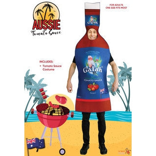 Galah Aussie Tomato Sauce Bottle Adult Costume
