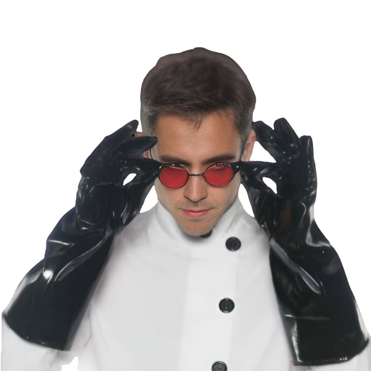 Vinyl Costume Gloves, Black