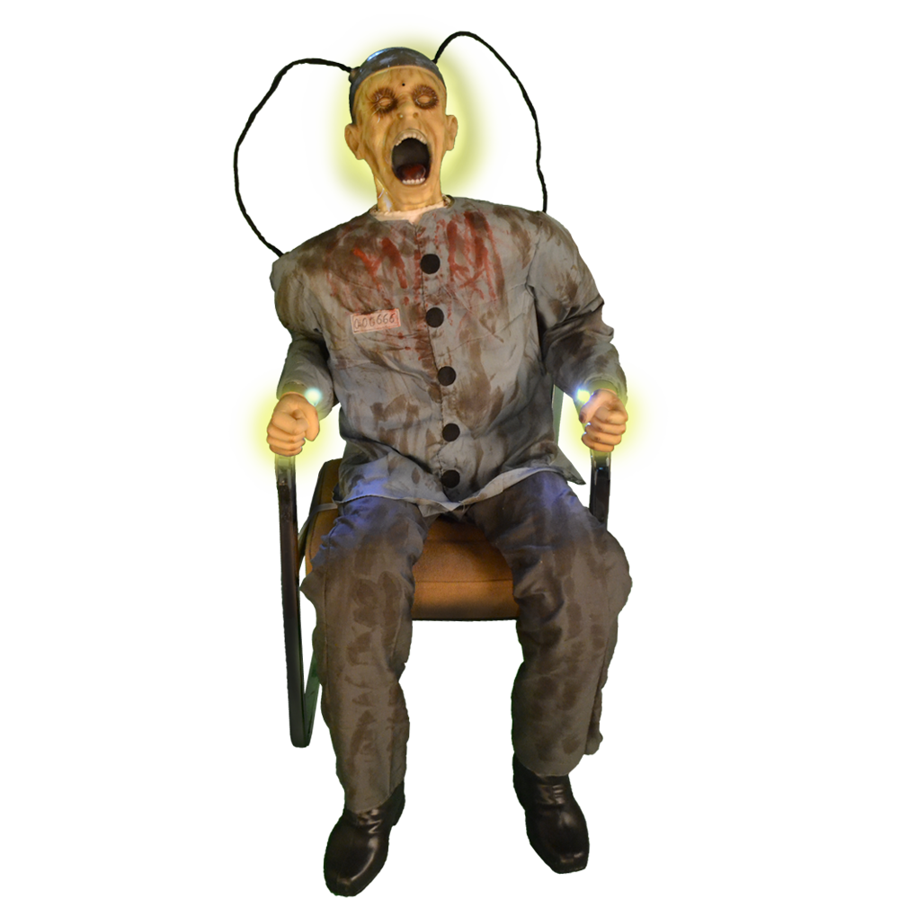 Realistic animated death row prop with lifelike movements and haunting features