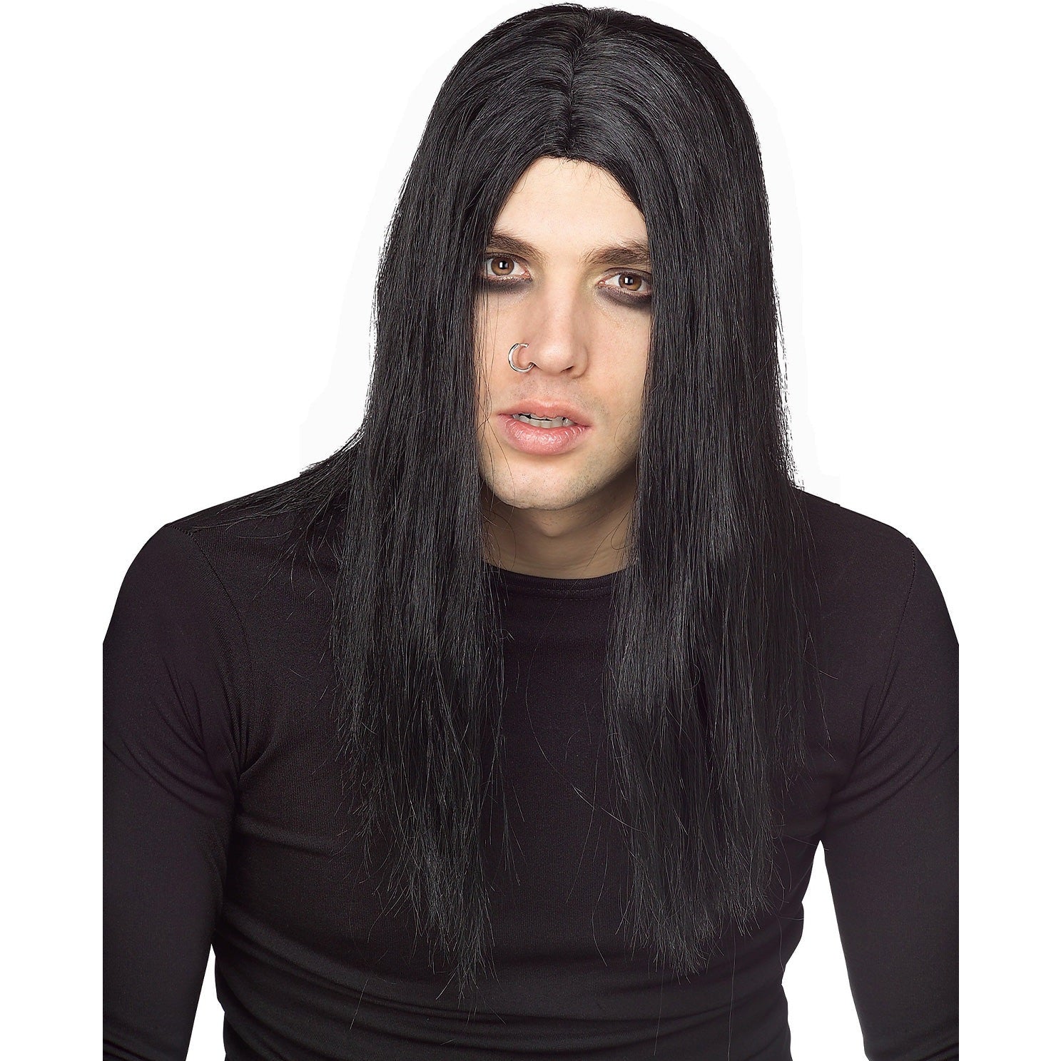 Evildoer Black Wig, Adults