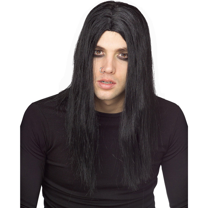 Evildoer Black Wig, Adults