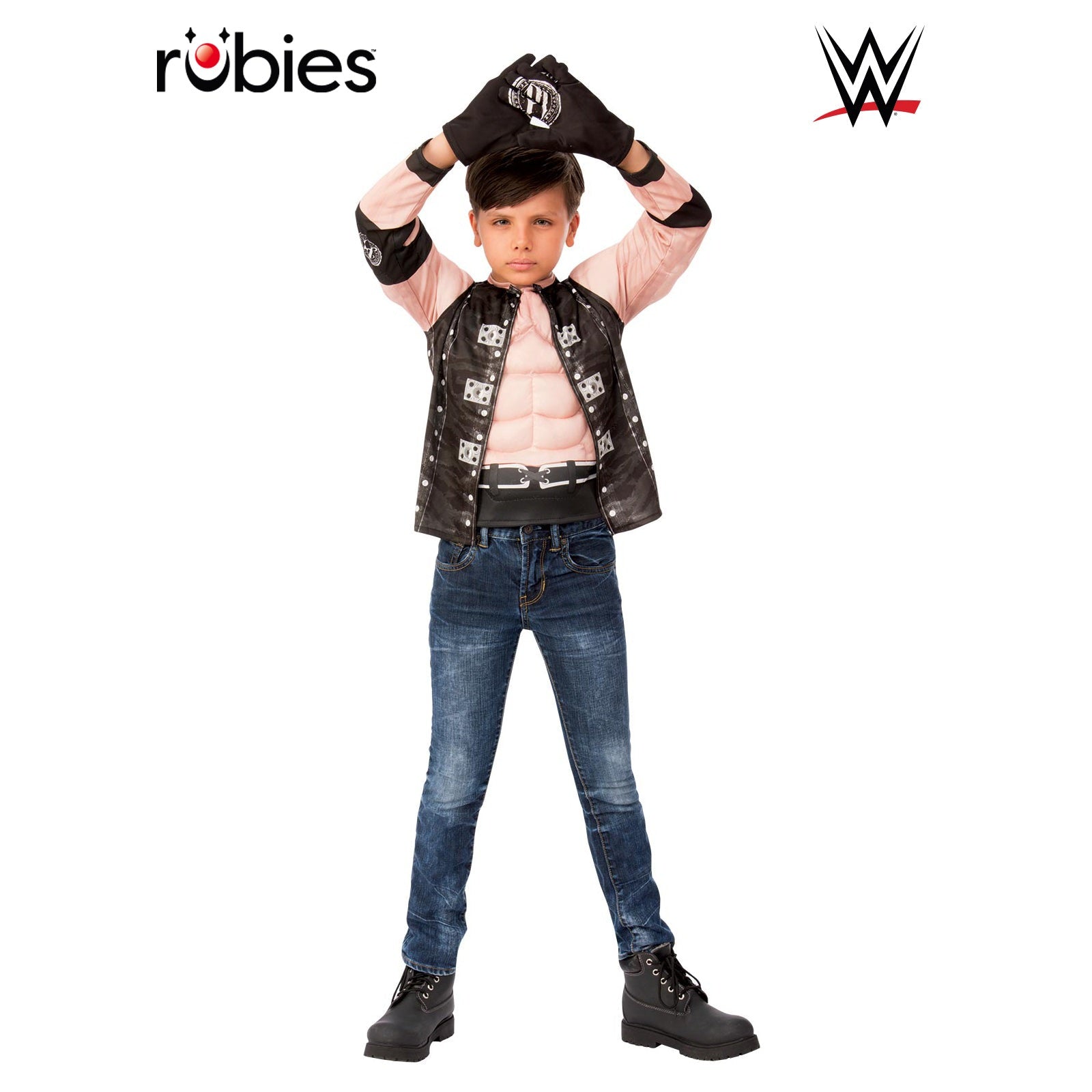 Aj Styles Costume Top And Gloves Child 6+