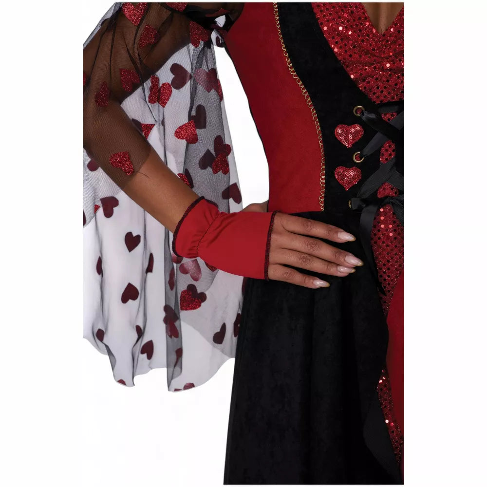 Red Queen Cosplay Dress, Adult