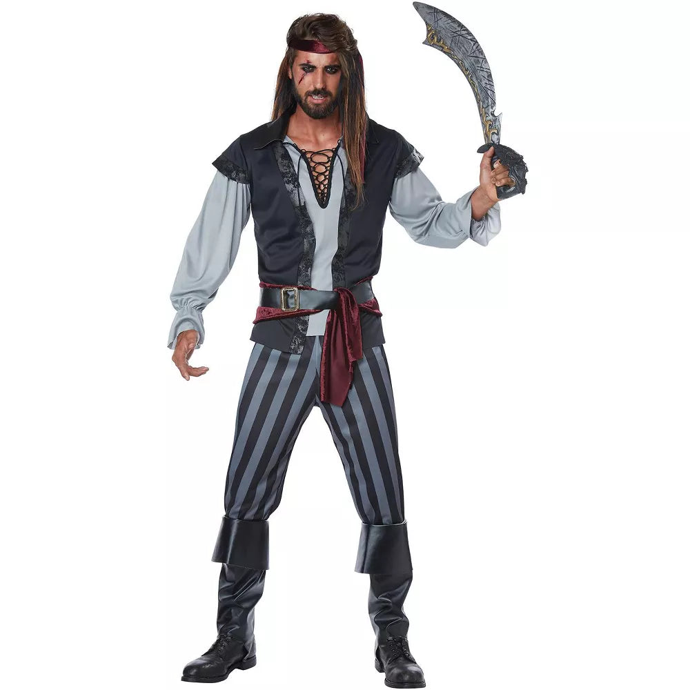 Scallywag Pirate Mens Costume - Plus.