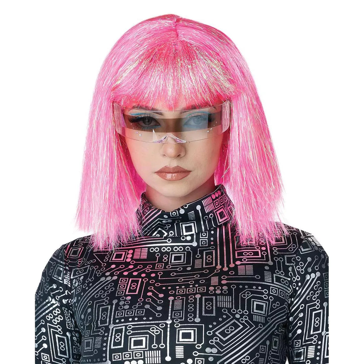 Shimmering Pink Cosplay Bob Wig