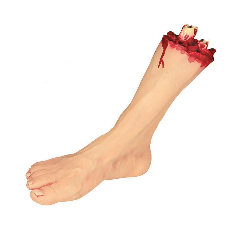 11" Severed Plastic Foot Halloween Decoration