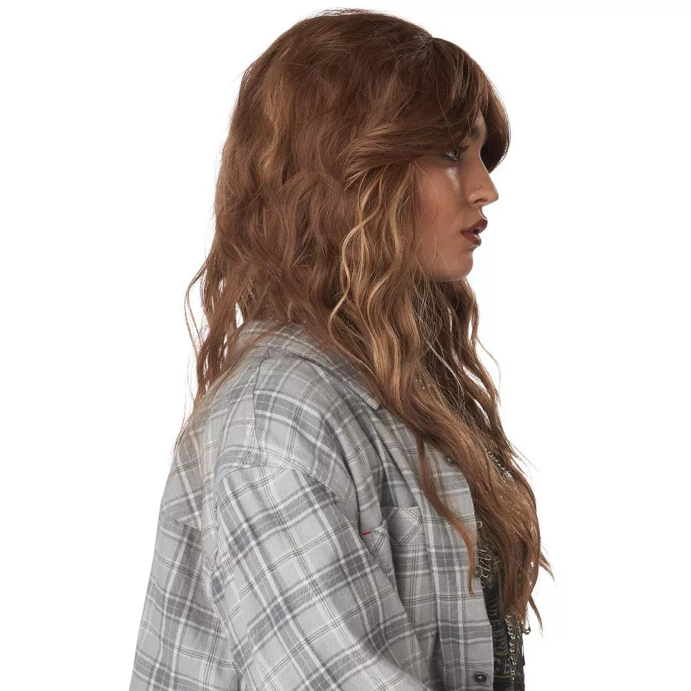 90'S Grunge Rocker Adult Wig (Brunette).