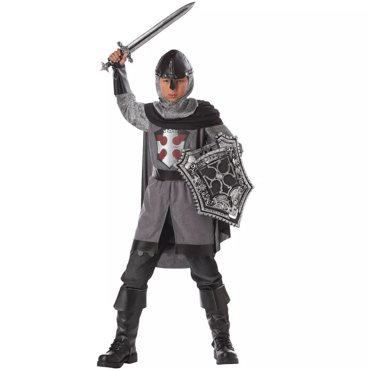 Dragon Slayer Boys' Costume, a detailed and realistic medieval warrior outfit for children