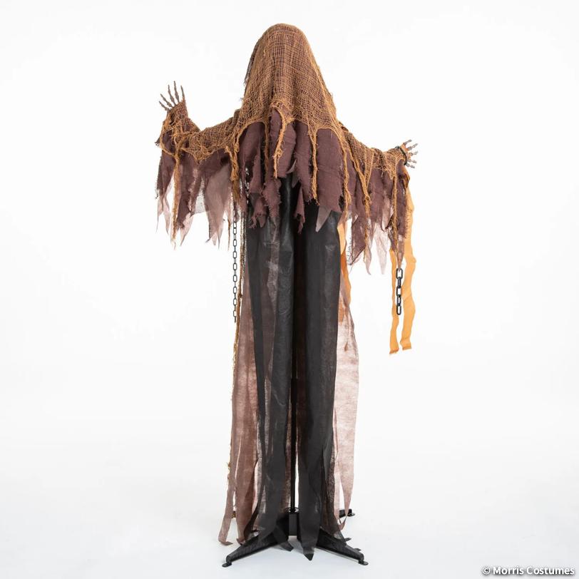 Light-Up Standing Skeleton Reaper with Chains & Sound 5 Ft