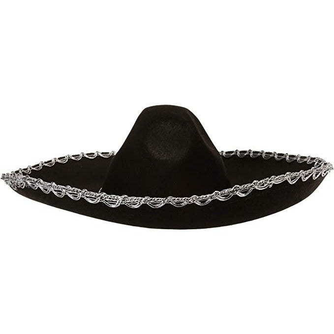 Mexican Sombrero, Black, Adult