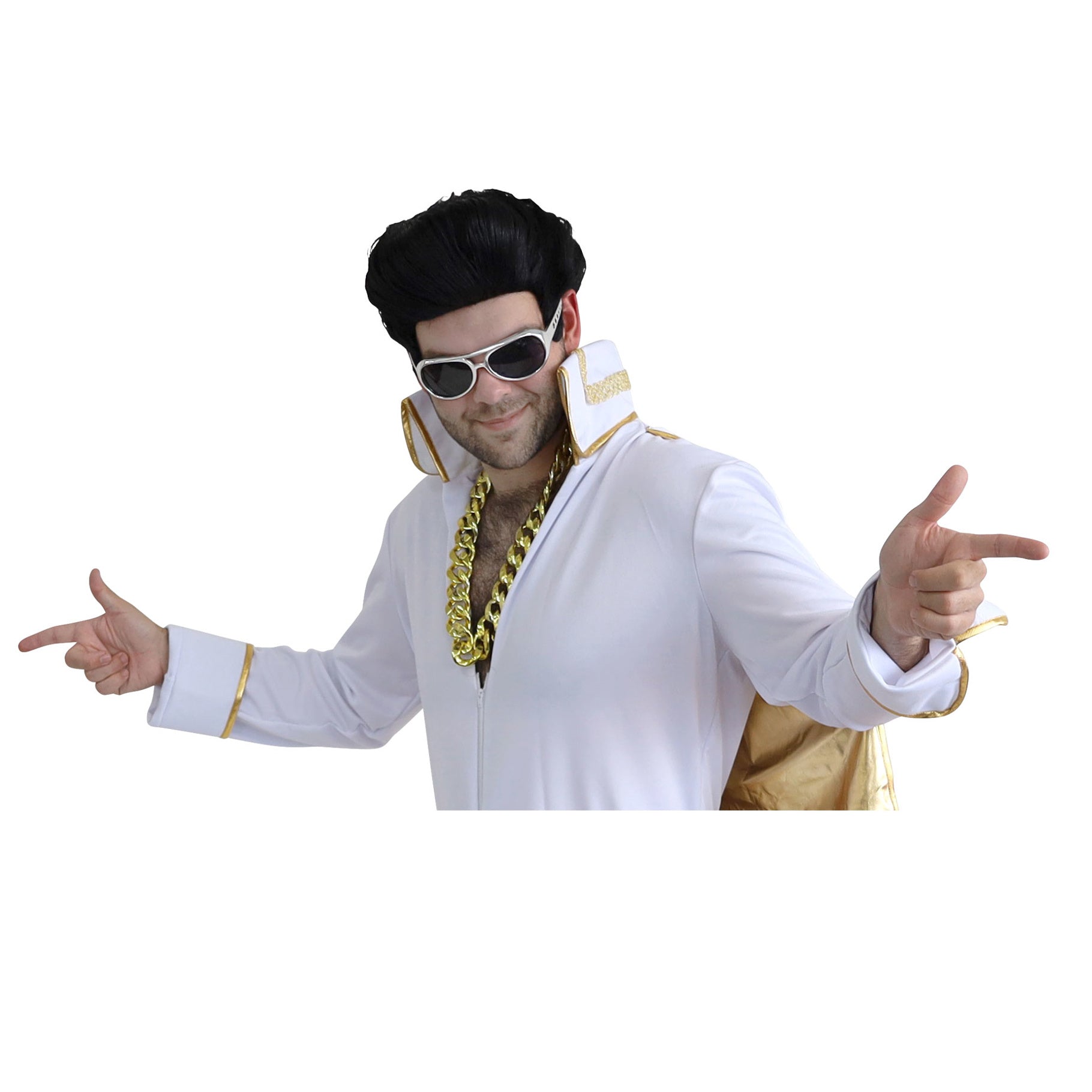 Elvis Rocker Silver Glasses