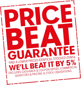 <strong>PRICE</strong> Lowest price or we will beat it by 5%