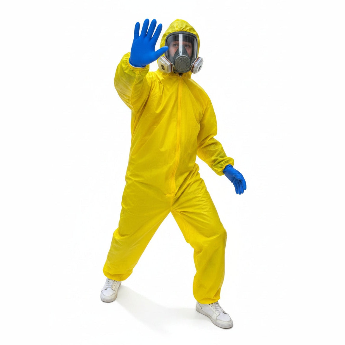 Hazmat Suit Costume with Gas Mask