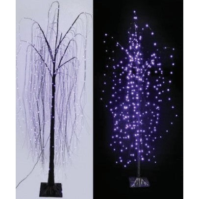 Eerie Black Willow Tree 1.8m,White