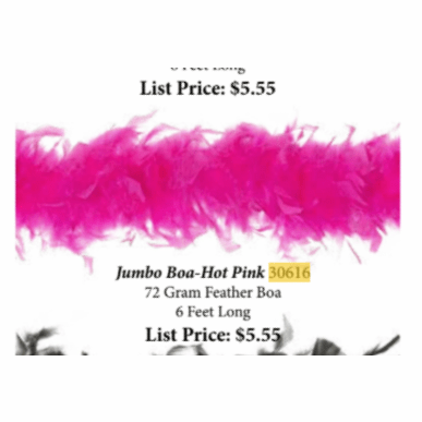 Hot Pink Boa 72g