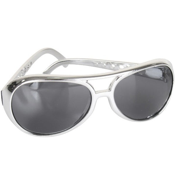 Elvis Rocker Silver Glasses