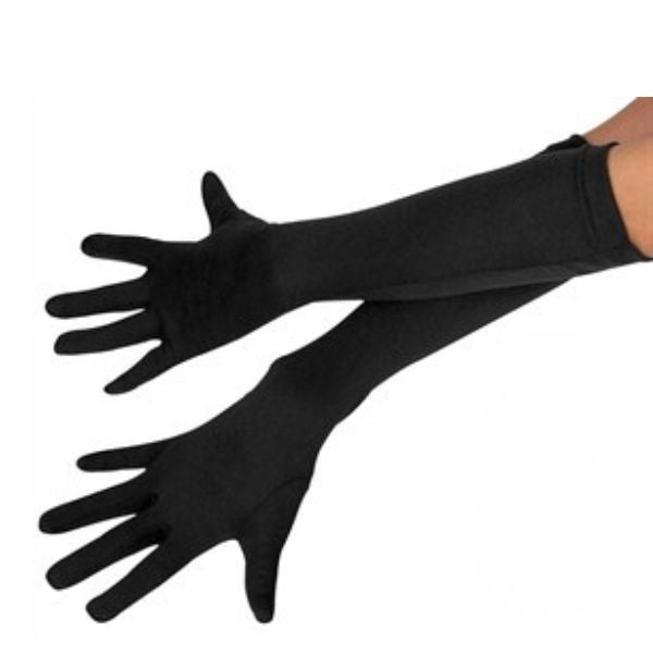 Black Costume Gloves 42cm
