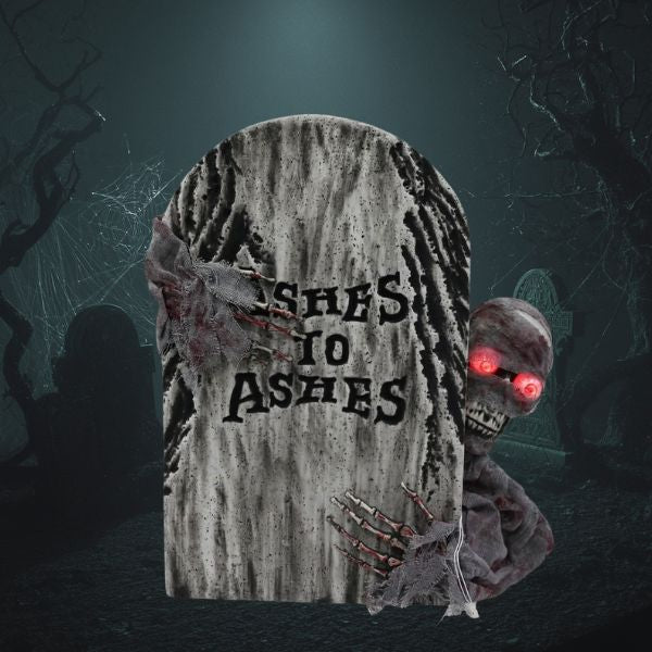 Animated Ghost Tombstone 53cm