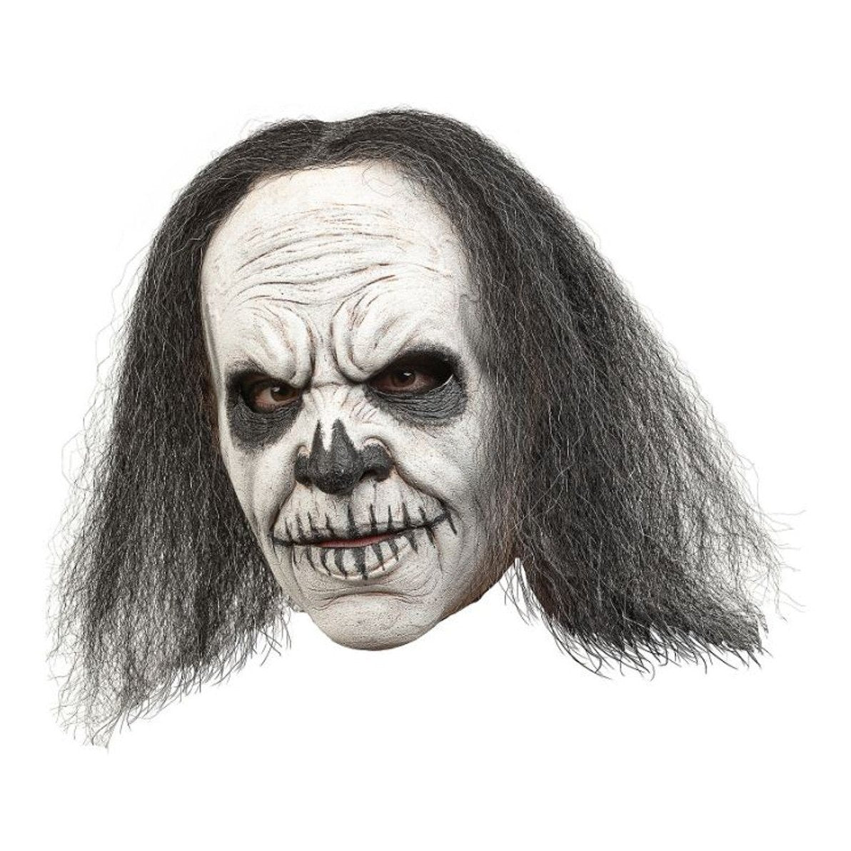 Handcrafted Voodoo Doctor Mask with intricate beadwork and feathers for Halloween costume