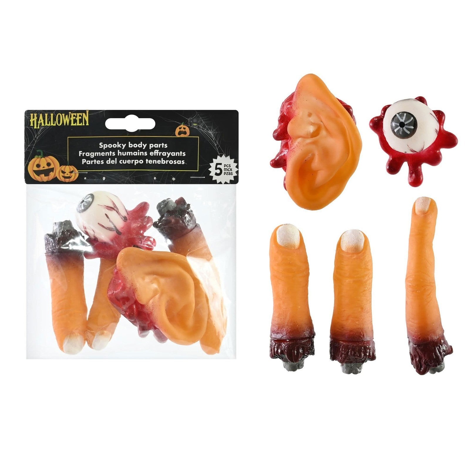 Spooky Body Parts 5pk