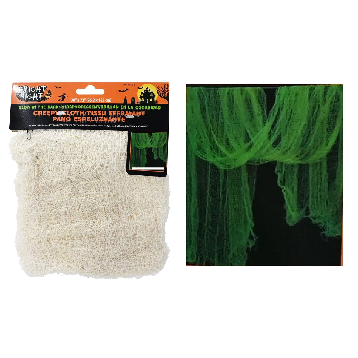 Glow In The Dark Creepy Cloth 1.83m