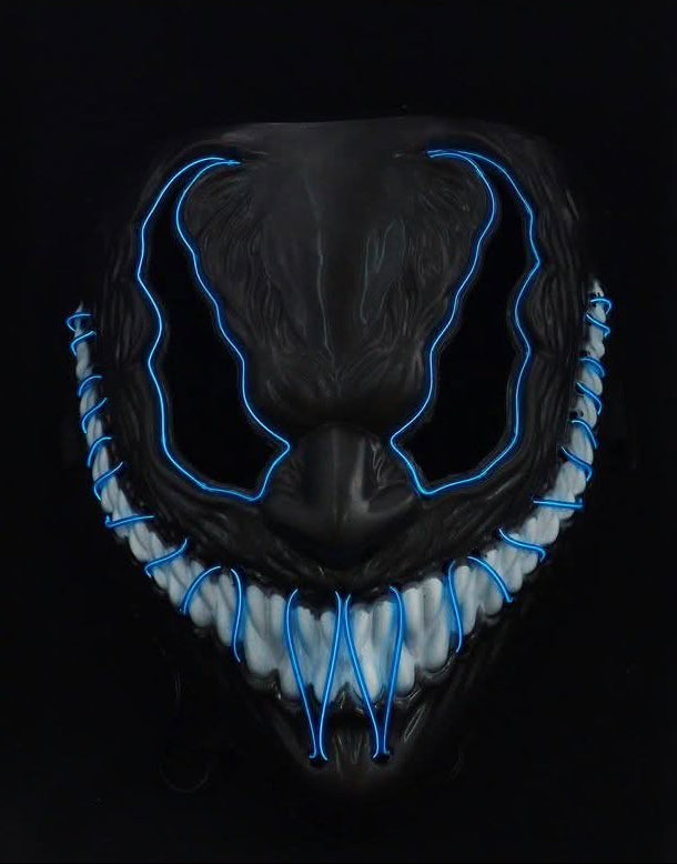 Purge Demon Light Up Mask - Blue