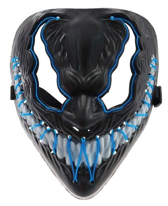 Purge Demon Light Up Mask - Blue