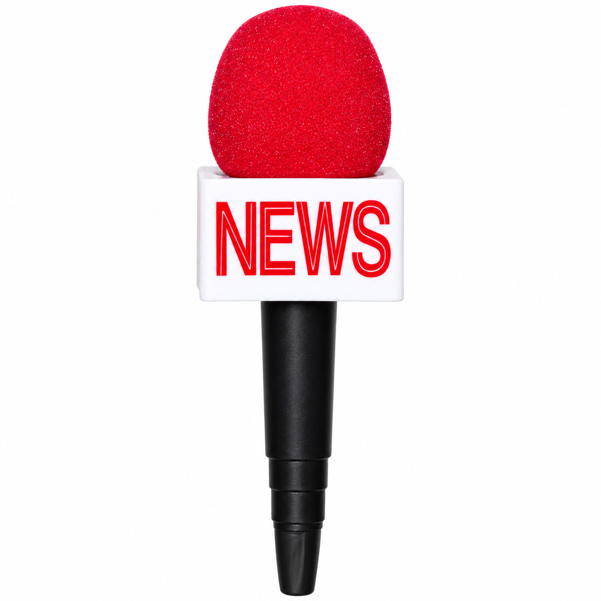 News Microphone Costume Accessory