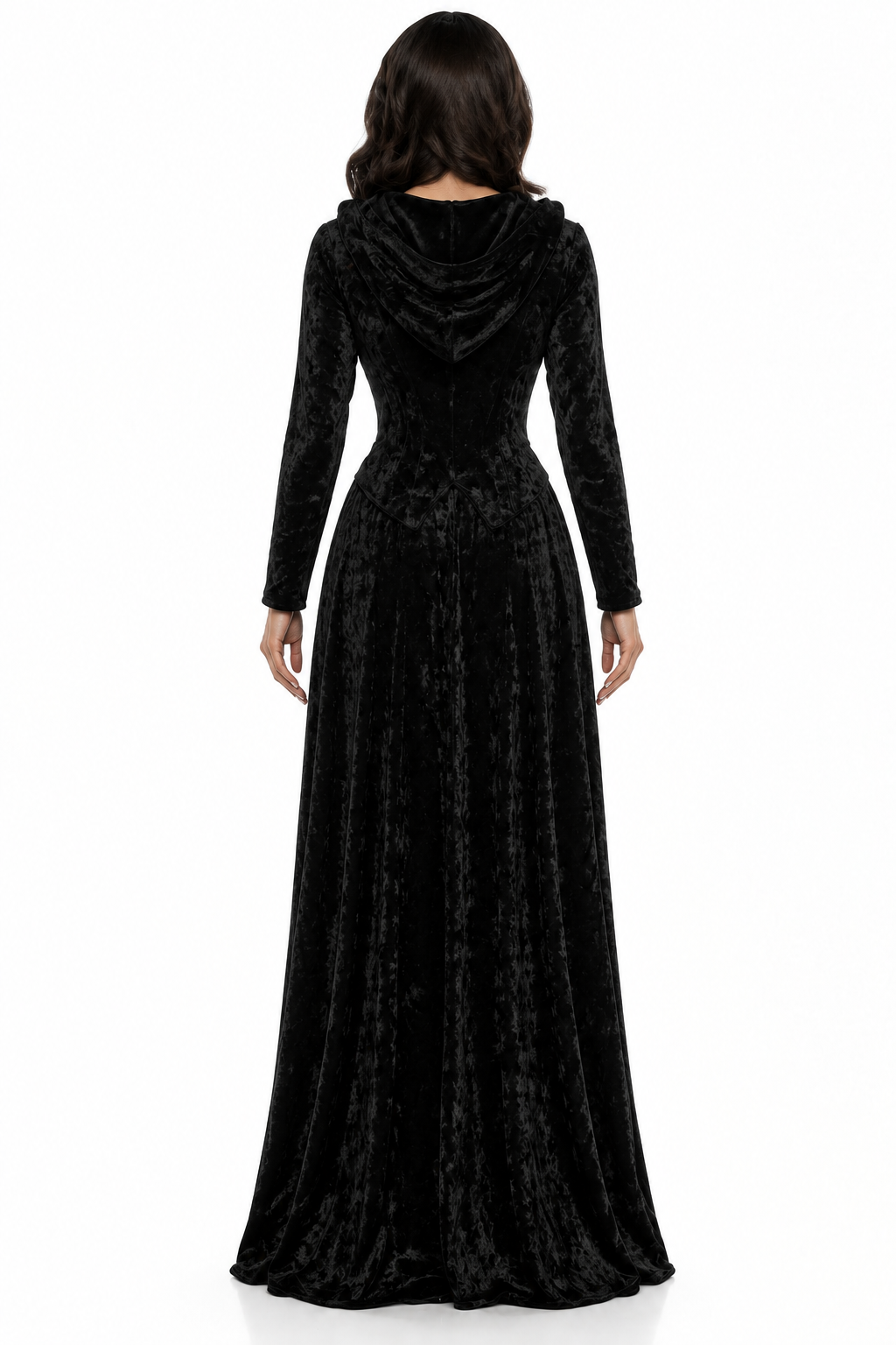 AI-generated back view of the Evil Mistress costume