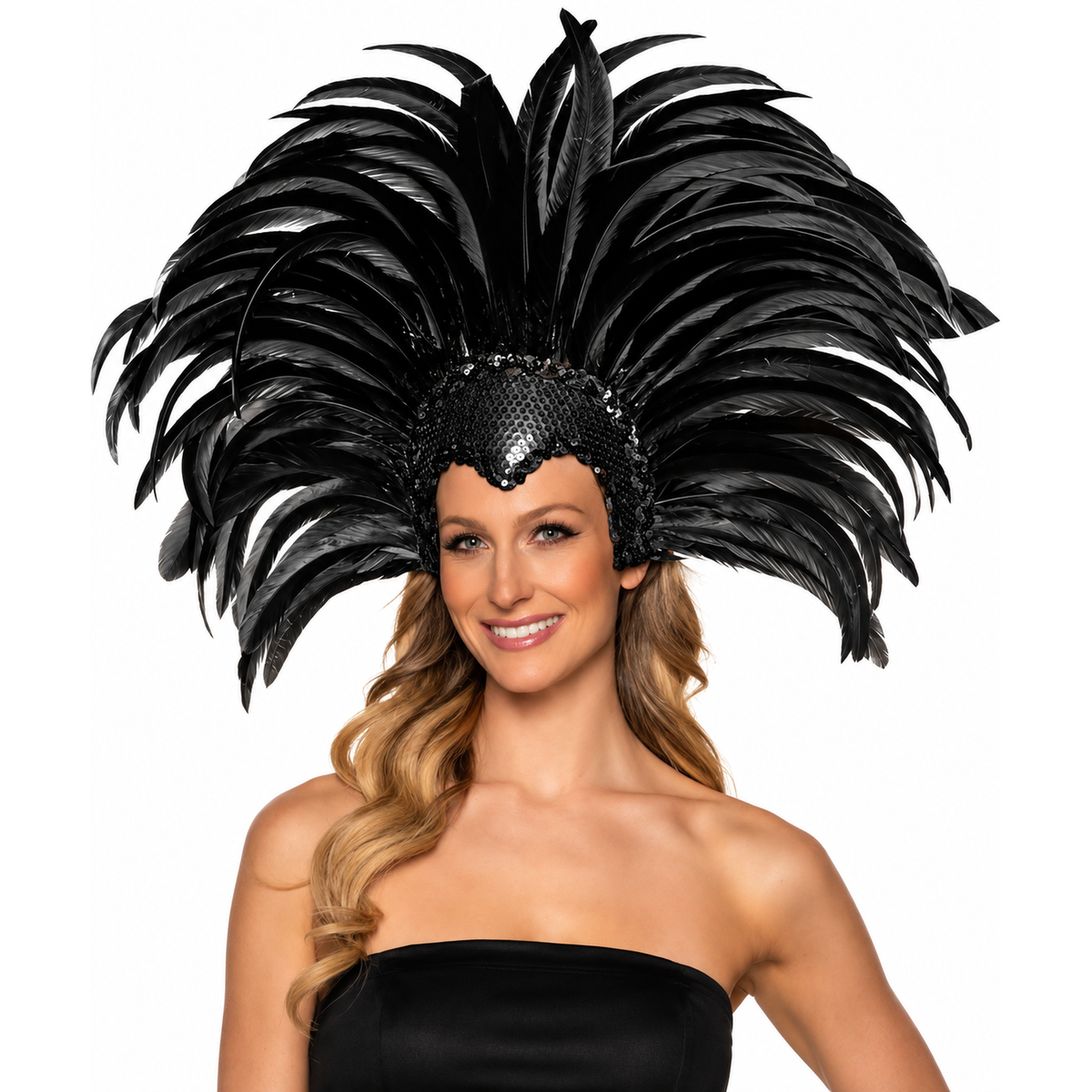 Showgirl Headband, Black