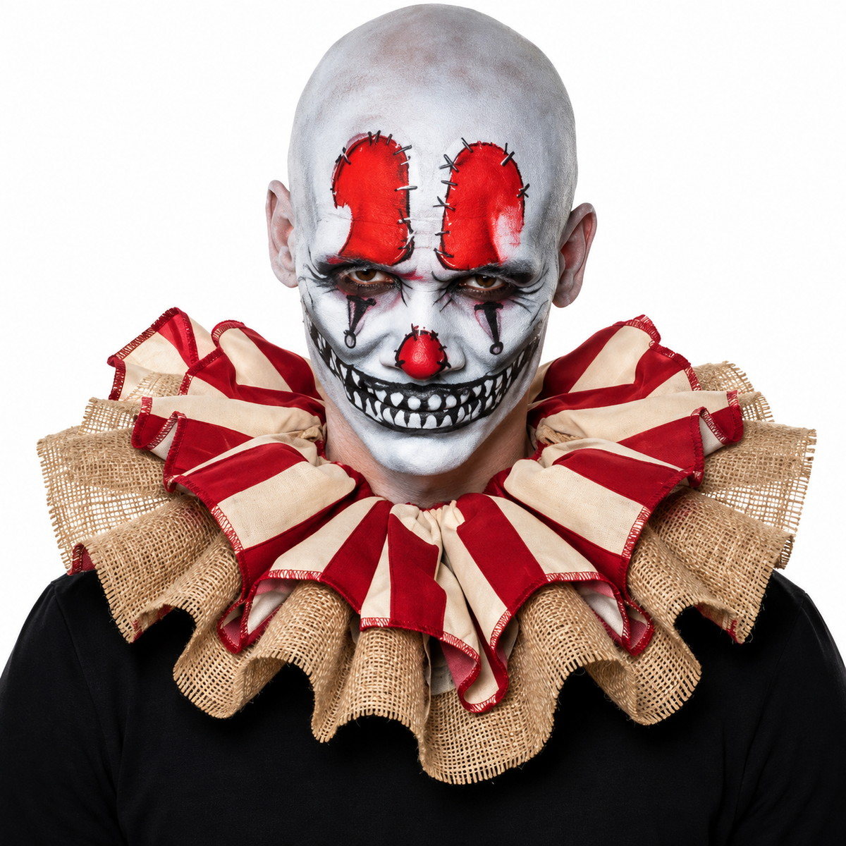 Clown Collar - Red and White