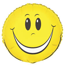 Big Grin Smiley Face Foil Balloon – Yellow Happy Face Design