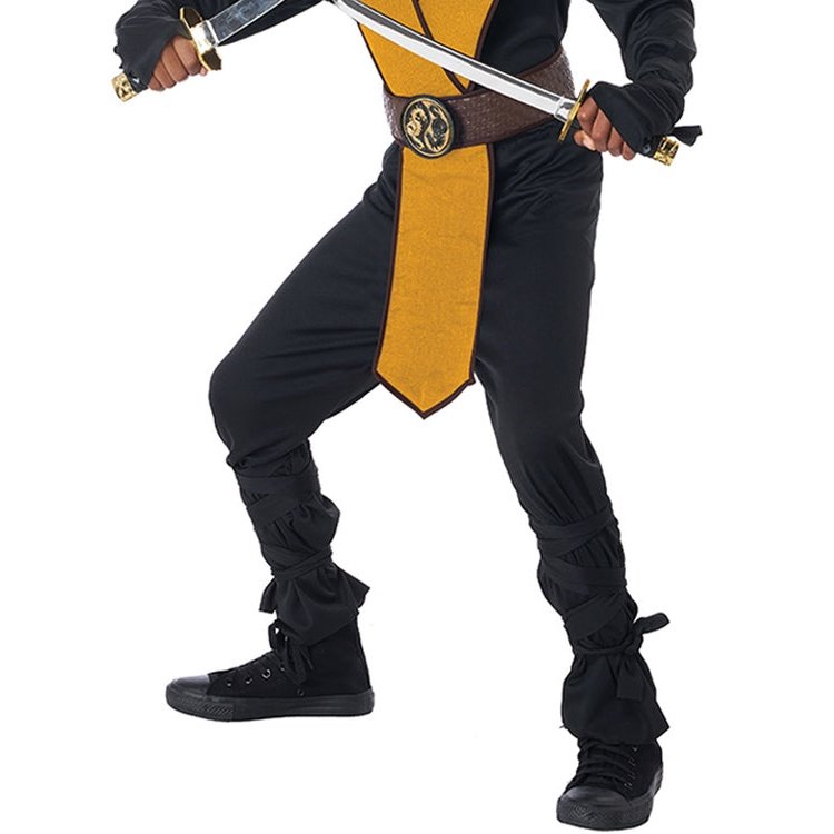 Dragon Master Yellow Ninja Boys Costume.