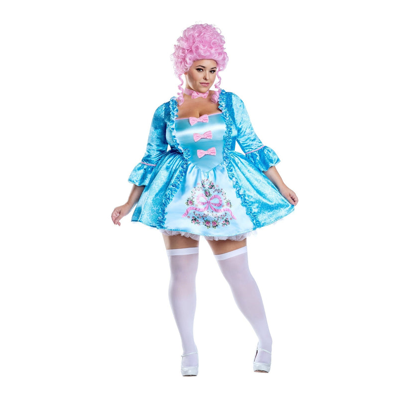 Queen Marie Satin Dress Womens Costume Plus Size