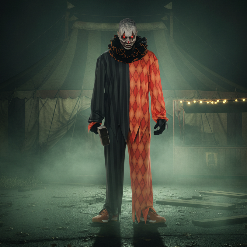 Evil Clown Costume - Horror Background