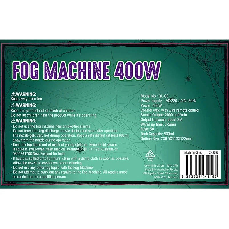 400W Fog Machine with Remote Control