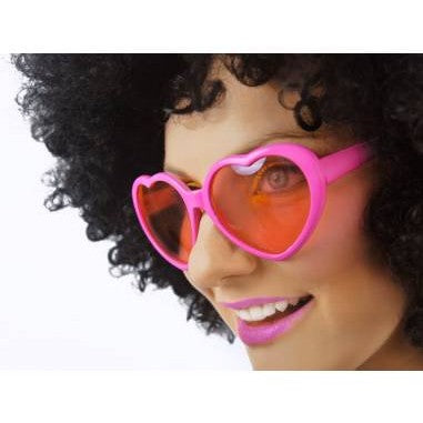 Beach Party Heart Glasses Pink
