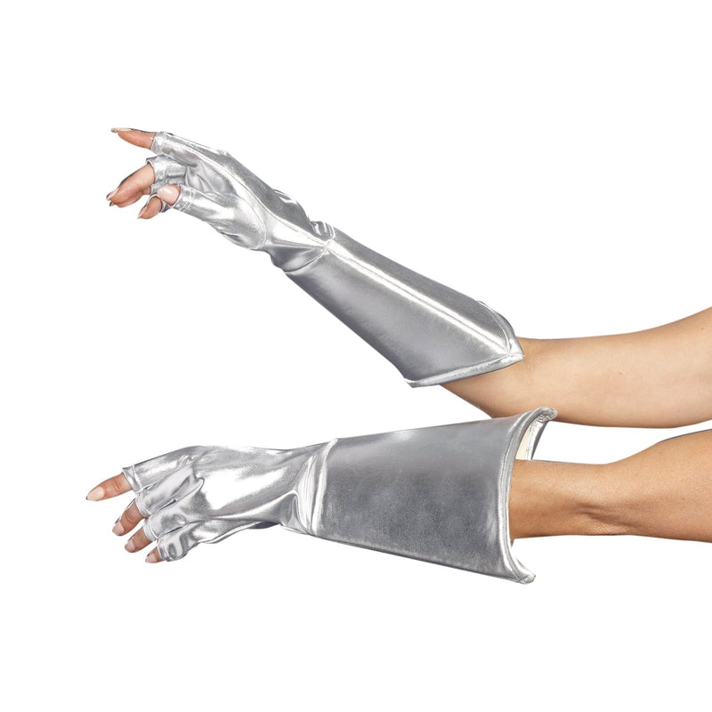 Pair of stylish black Galaxy Gloves with touchscreen capability for smartphones