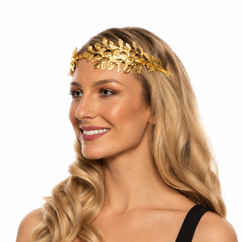 Greek Gold Leaf Tiara website portrait