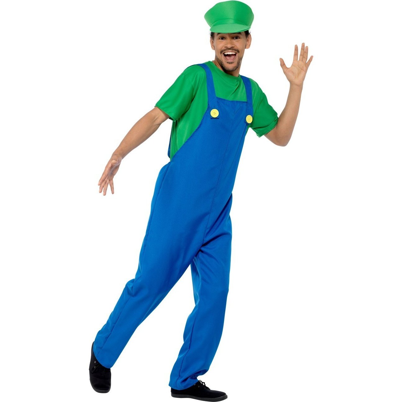 Plumber Guy Luigi Mens Costume for Halloween party outfit