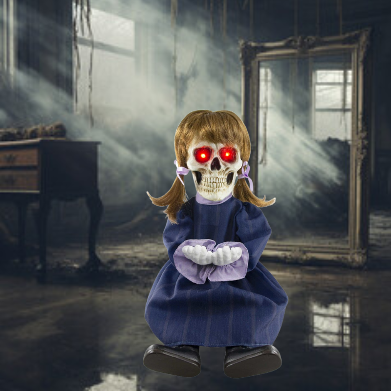 Peeka Boo Skeleton Doll - a spooky and adorable Halloween-themed toy