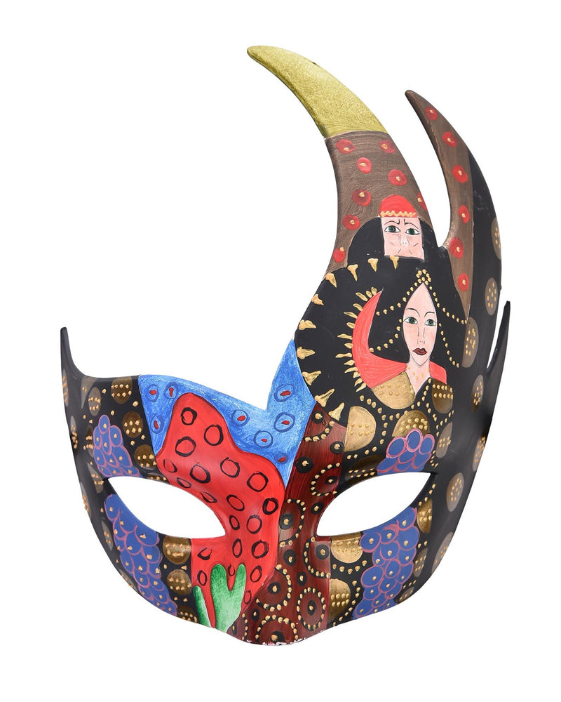 Amanta Painted Eye Mask - Dark