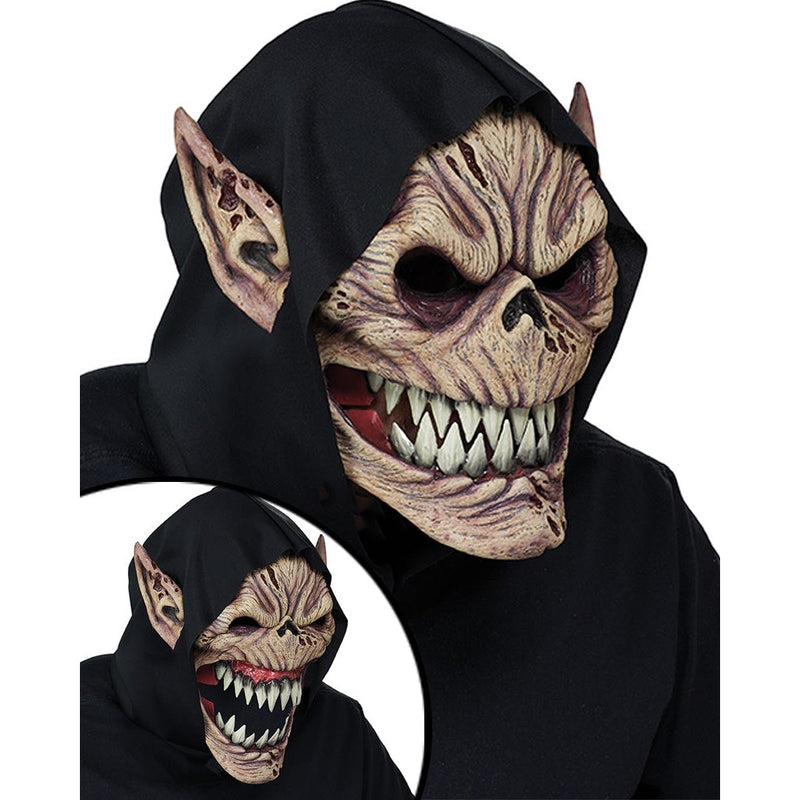 Fright Fiend Ani-Motion Adult Costume Mask with realistic features and movable mouth